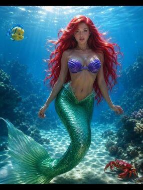 Little Mermaid Inspired Fridge Magnet Home Kitchen Decor